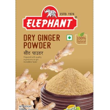 ELEPHANT Dry Ginger Powder | Sund Powder | Zero Added Colours, Fillers, Additives & Preservatives