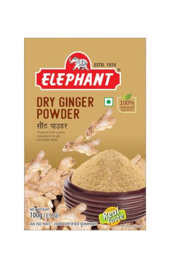 ELEPHANT Dry Ginger Powder | Sund Powder | Zero Added Colours, Fillers, Additives & Preservatives